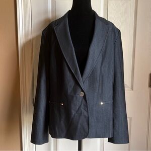 ANNE KLEIN Gray Blazer
